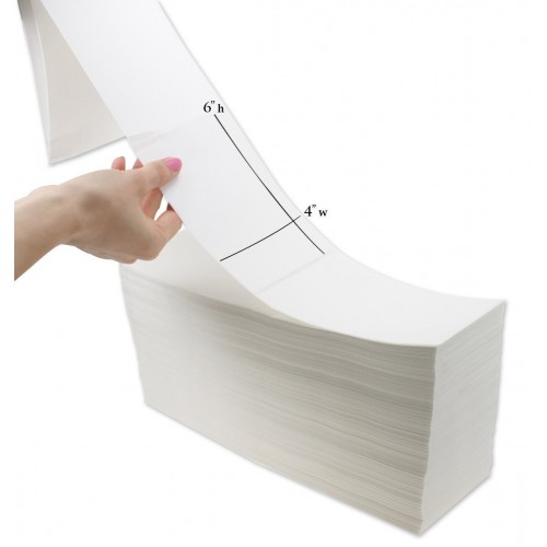 定制防风雨斑马运输标签打印机4 x 6直接热折叠标签500