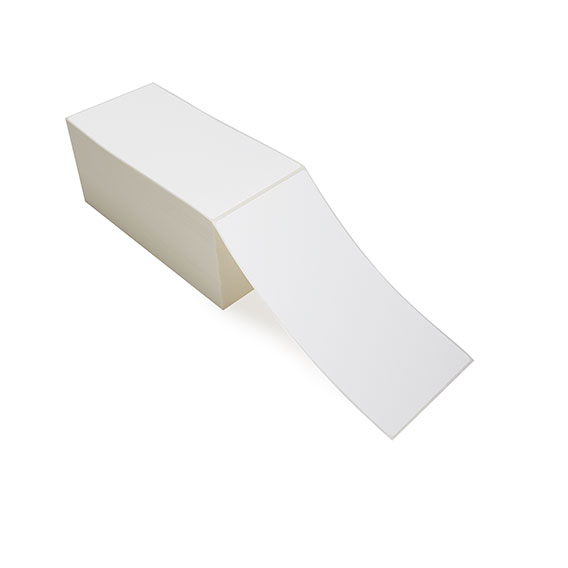 空白白色防水物流包装胶粘剂直接热折运输标签斑马标签